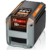 Supowill 58V Replacement for Echo 58V Battery 5.0Ah CBP-58V40, &lrm;for 58V MAX PRO Series Power Tool CBP-58V2AH CHT-58V CDST-58V CPLB-58VBT CST-58V (Grey), for Echo Battery
