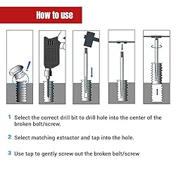 NORTOOLS 6 PCS Damaged Screw and Broken Bolt