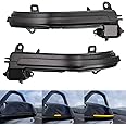 csslyzl 2Pcs Amber LED Dynamic Turn Signal Light Side Mirror Marker Sequential Indicator Blinker Lamp Assembly Compatible with BMW 1 2 3 4 Series F20 F30 F31 F21 F22 F23 F32 F33 F34 X1 E84