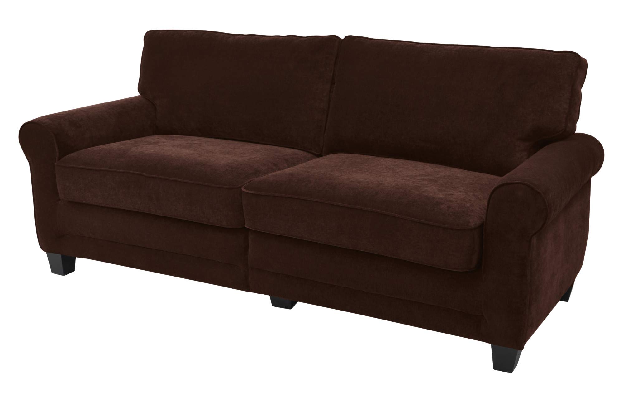 Serta Copenhagen Sofa Couch for Two People, Pillowed Back Cushions and