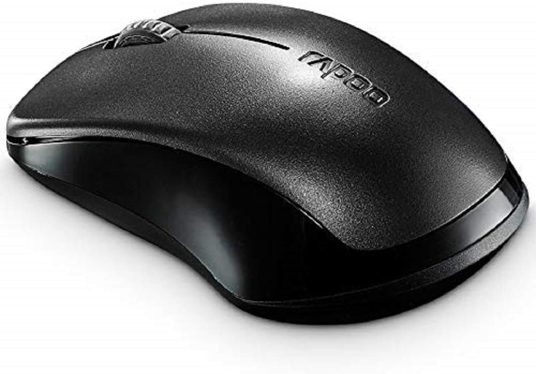 Rapoo 1620 2.4GHz Wireless Optical Mouse, Black, Regulär - Image 4