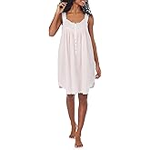 Eileen West Queen Anne’s Lace Womens Sleepwear & Loungewear – Heirloom Dream Collection - 100% Cotton Lawn Nightgown Chemise