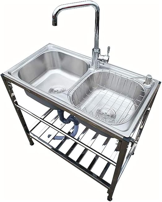 XIYEE Fregadero De Acero Inoxidable, Fregadero Comercial De Acero