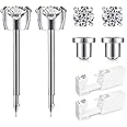 SugarTang Ear Piercing Kit | Disposable Ear Piercing Gun Kit Made in 316L Surgical Stainless Steel 4mm - 4prong Cubic Zirconia | At Home Self Piercing Kit with Earrings Studs