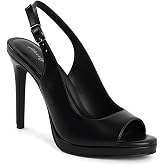 Herrlyn Platform Heels for Women, Slingback High Heels, Stiletto Heel Pumps with Peep Toe and Cushioned Insole