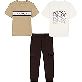 Nautica baby-boys 3 Pc Two Tee Pant Set