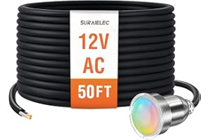 SURAIELEC 1.5 Inch LED Pool Lights for Inground Pool, 12V AC Color Changing Pool Light, Compatible with Pentair MicroBrite, f