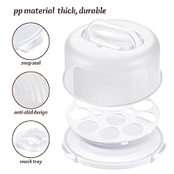 Ohuhu Cake Container, Cake Carrier with Lid and