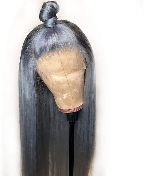 Amazon Co Jp 白髪黒人女性のブラジルの赤ちゃんの前に目に見えない撥弦楽器右かつら 人間の髪の毛のかつら フロントレース 18インチ 150 絵のように 22インチ 130 ホーム キッチン