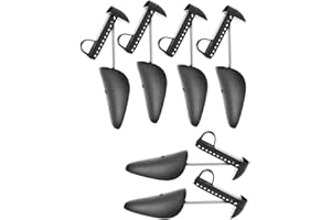 BESTonZON 3 Pairs Adjustable Shoe Shapers Shoe Stretchers Black Anti-Deforming for Women Household Use