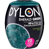 Dylon Washing Machine Fabric Dye Pod, Emerald Green, 350g | Machine Dye for Clothes, Soft Furnishings &amp; Projects, Renew Fabrics, up to 600g of Fabric per Pod