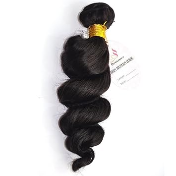 Amazon Com 18 Inch Brazilian Remy Hair 1b Natural Wave 100