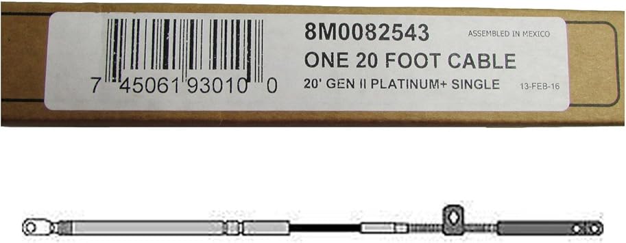 Amazon Com Quicksilver Mercury Marine Mercruiser Quicksiver Oem 8m0082543 Throttle Shift Cable Automotive