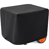 Waterproof Generator Covers for Outside, Heavy Duty Thicken 900D Polyester Fabric Portable Generator Covers Universal Fits for Most Generators 5000-10000 Watt, Black (32"L x 24"W x 24"H)
