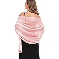Pukguro Shawls and Wraps for Evening Dresses Sheer Chiffon Women Elegant Soft Silky Wraps Wedding Bridal Scarf