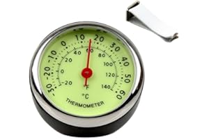 idain Car Dashboard Thermometer - Mini Vehicle Thermometer Decoration Air Vent Cilp 1.57 * 1.57 * 1.57inch