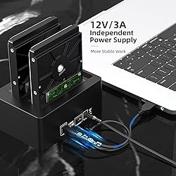 MAIWO Dual Bay Hard Drive Docking Station with