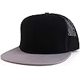 Armycrew Oversize XXL Blank Flatbill Mesh Snapback Cap