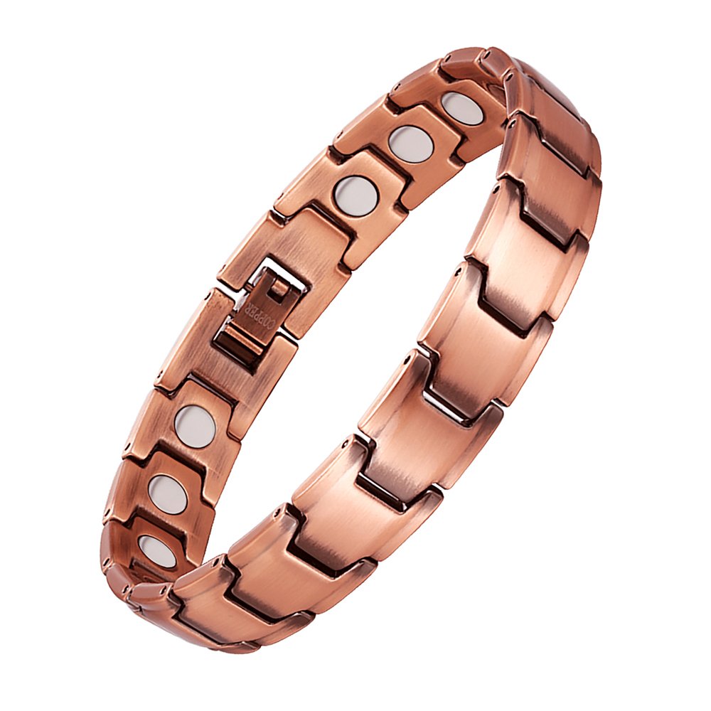 Magnetic Copper Bracelets Pain Relief for Men Women Arthritis Magnet Wristband Fathers Day Gifts By Santune