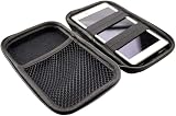 caseroxx Hard Case for GlocalMe G4 Pro Black Zip Mesh Pocket Elastic Strap view 2