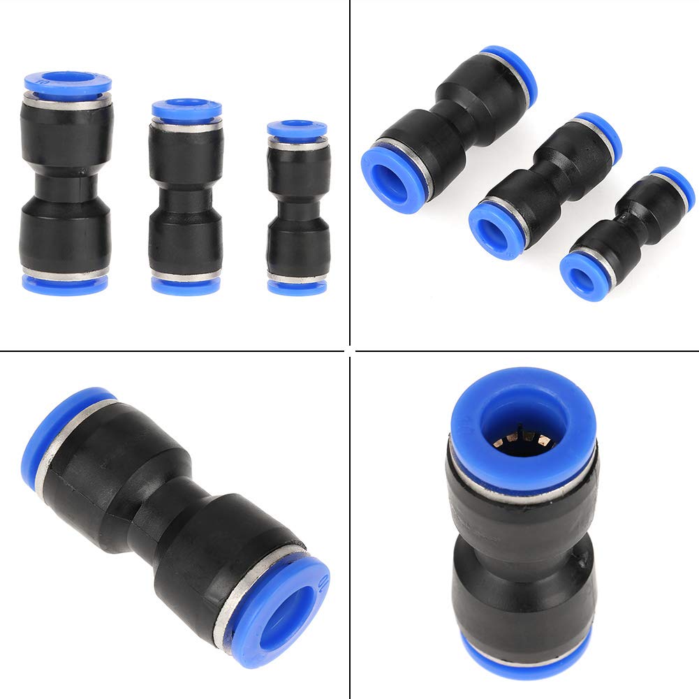 Oumefar Straight Push Connectors Kit 30pcs Quick Release Connectors Air Line Fittings for 1/4 5/16 3/8 Tube - Image 5