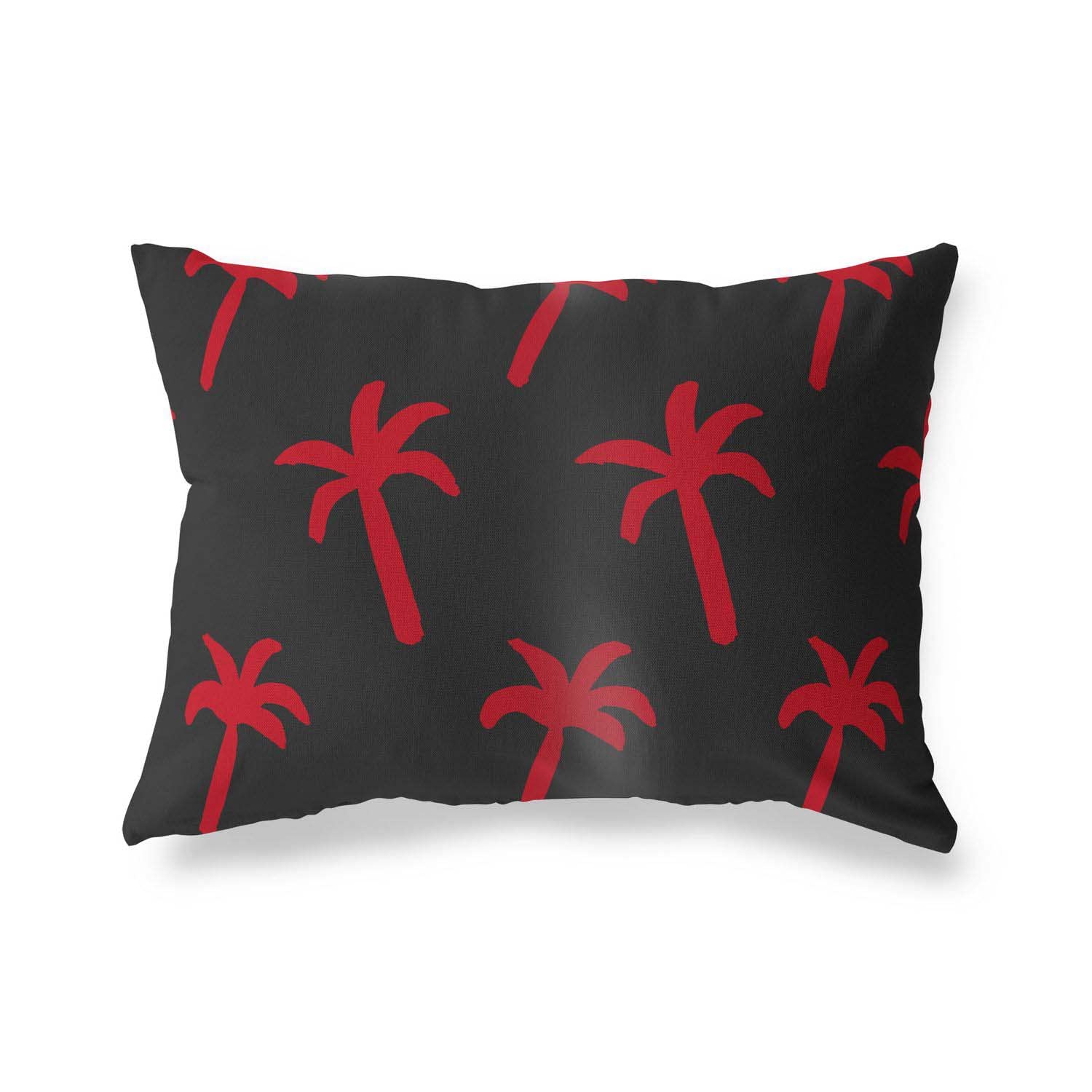 BonaMaison Decorative Cushion Cover, Red Black Throw Pillow Covers, Home Decorative Pillowcases for Livingroom, Sofa, Bedroom, Size: 45X60 Cm - Designed and Manufactured in Turkey