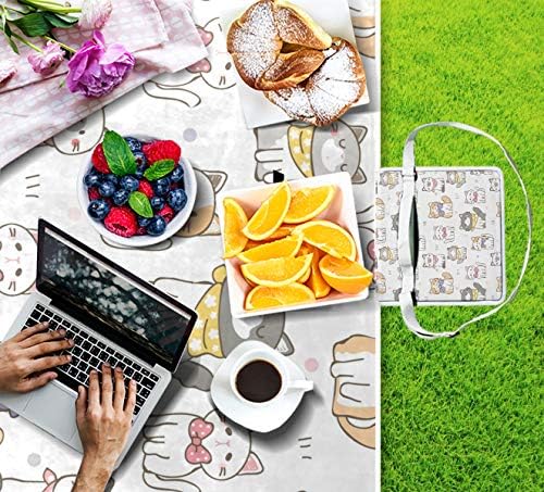 Akiraki レジャーシート ピクニックマット 大きめ 大判 ビーチシート おしゃれ キャンプシート 猫柄 可愛い かわいい アニマル ネコ ホワイト お花見 海水浴 花火大会 ヨガマット 登山用 運動会 折りたたみ 持ち運び 収納便利 145x150cm Bc 2 484円 新商品