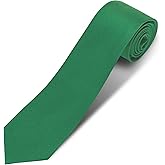Puistr Men's Ties Solid Pure Color 3.15" (8CM) Necktie Plain Formal Business Wedding Black Ties For Men