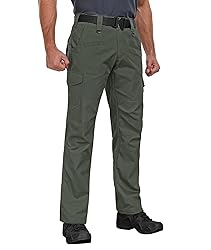 Zoofly Cargo Work Pants for Men Elastic Waist