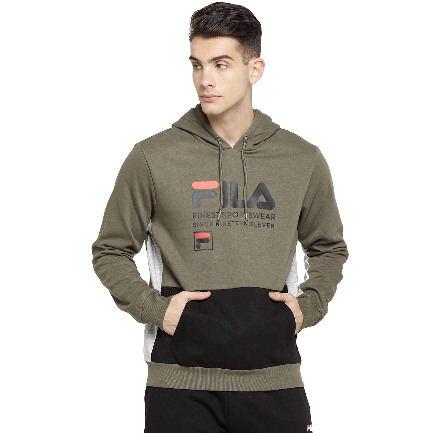 Fila sweatshirt mens green Clearance