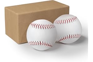 LAATSE Unmarked Adult Baseballs, Blank Standard Practice Baseball Size 9 Inch, Youth Baseballs Game Tball Balls for High School League Training, Pitching, Throwing and Autograph (2Pack, 4 Pack, 12 Pack)