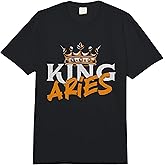 King Aries - Astrology Zodiac Sign Horoscope Astrologer Comfort Colors Adult Heavyweight T-Shirt