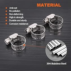Rustark 25-Pcs Adjustable [8 to 12mm] Range Worm