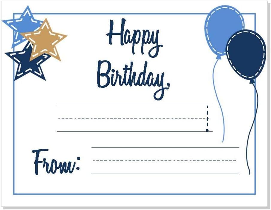 birthday gift cards for kids