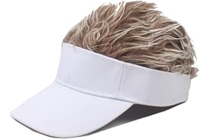 YEKEYI Fake Hair Baseball Hat with Wig Spiked Hairs Cycling Bike Bicycle Cap Fake Hair Wig Visor for Boy&Girl&Adult
