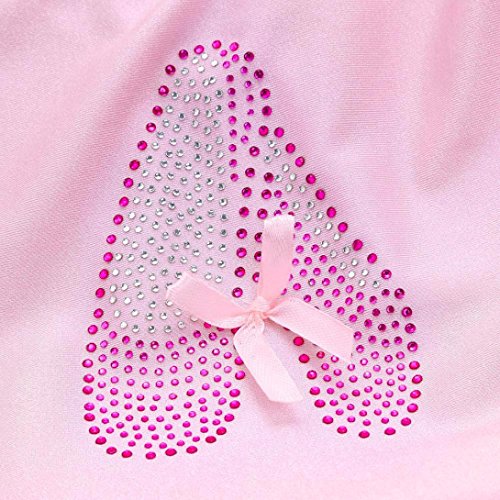 Minisoya Toddler Baby Girls Gauze Leotards Bodysuit Tutu Dress Rhinestone Ballet Dancewear Dress Costume Outfits (Pink, 4T)