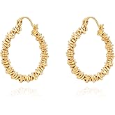 Milan Chiva 14K Gold Acrylic Rectangle Clear Earrings for Women, Plated Chunky Earrings Geometric Minimalist Statement Lightweight Huggie Dainty Hypoallergenic Hoop Earrings for Womens Jewelry