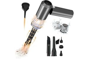 MALOROY Handheld Vacuum Cordless, Portable Car Vacuum, 16000PA Powerful 4 in 1 Suction Vacuum Cleaner with LED Light, Wireless Rechargeable Vacuum Cleaner for Car, Office, Pet and Home Cleaning