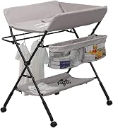 MeJa Baby Changing Table Portable Folding Diaper Station with Wheels