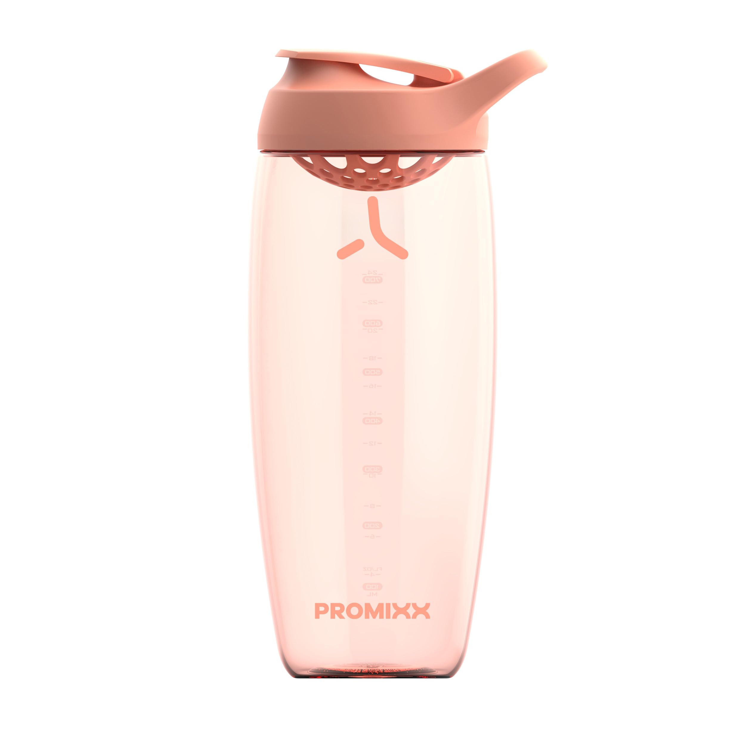 Promixx Pursuit Protein Shaker Bottle - Premium Shaker for Protein Shakes - Lifetime Durability, Leakproof, Odourless - 950ml / 32oz (Coral)
