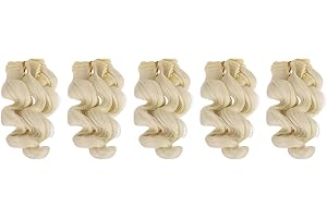 PATIKIL 15CM Doll Hair Wigs, 5 Pcs High Temperature Silk Curly Wig Hair Extension Accessories for Doll Hair Making Kit DIY Ha