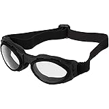 Bobster BA001C Bugeye Goggles, Black Frame/Clear Lens
