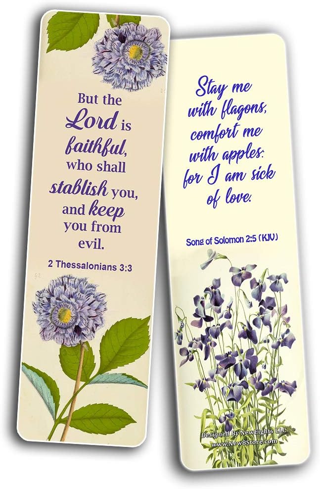 Amazon Com Floral Bookmarks For Women King James Kjv Scriptures