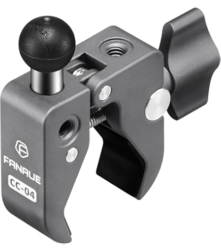 RecDec 2 Pack Handlebar Clamp Mount Base With 17mm Ball Head Joint Tripod Mount Clamp With 17.4mm Ballhead For Selfie Ring Light Phone Clip Photography Light Stand Microphone Stand Floor Mic Stand - View #7
