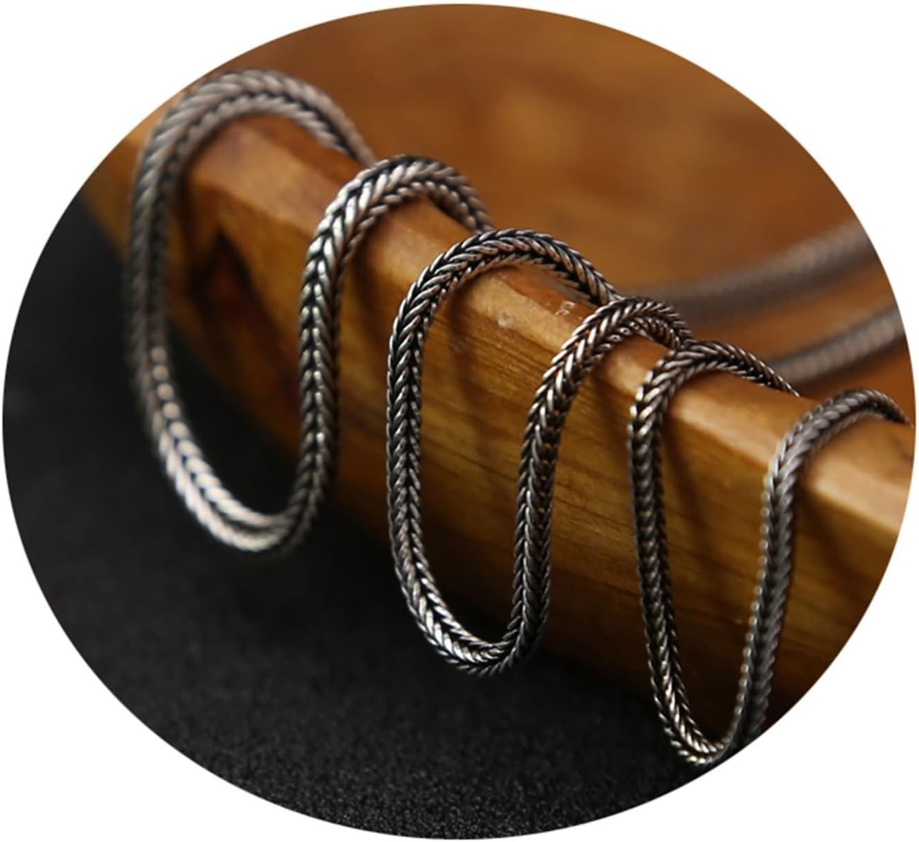 AnazoZ Jewelry 925 Sterling Silver Necklace Pendant Chain Twist Chain Necklace Pendants for Men Women