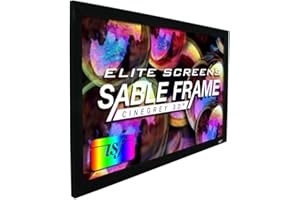 Elite Screens Sable Frame, 120-inch 16:9, Ambient Light Rejecting Fixed Frame Projection Projector Screen, ER120DHD3