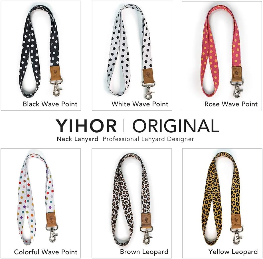Yihor ID Lanyard - Cool Keychain Holder for Keys Women & Kids (Brown) - Image 5