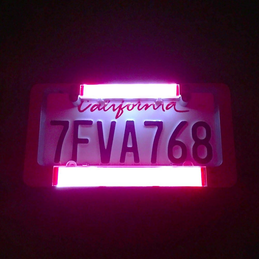 battery operated license plate light