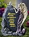 Collections Etc Precious Angel Lighted Memorial Stone, Multi-Color