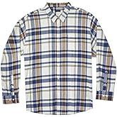 Double Pump Big and Tall Flannel Shirts for Men Cotton Long Sleeve Casual Button Down Plaid Shirt from XXL (T) to 6XL(T)(FL255A,3XL)